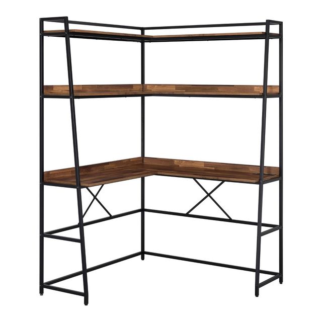 Clydebank Corner Desk with Ladder Bookcase - HOMES: Inside + Out