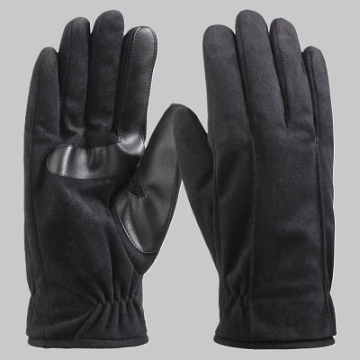 Isotoner Mens Microsuede Gloves - Black