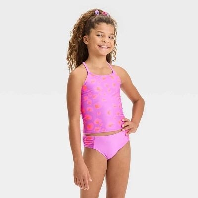 Girls Leopard Spot Tankini Set