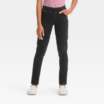 Girls Mid-Rise Pull-On Woven Jeggings