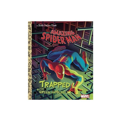 Trapped by the Green Goblin! (Marvel: Spider-Man) - (Little Golden Book) by Frank Berrios (Hardcover)