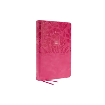 KJV Holy Bible: Large Print Single-Column with 43,000 End-Of-Verse Cross References, Pink Leathersoft, Personal Size, Red Letter, Comfort Print: King