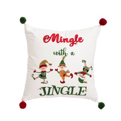 20x20 Oversize Mingle with a Jingle Square Throw Pillow Cover - Rizzy Home