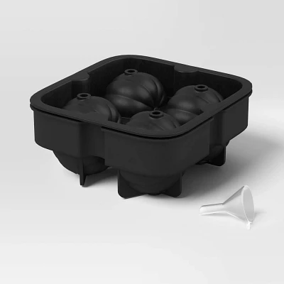 Halloween Pumpkins Silicone Ice Cube Tray Black - Threshold