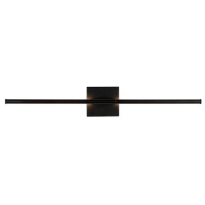 28 LED Makena Dimmable Metal Wall Sconce Black - JONATHAN Y: Modern Vanity Fixture, ETL Listed, No Shade