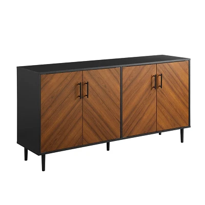 Angelo Modern Bookmatch 4 Door Sideboard