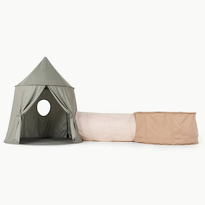 Rollic by Gathre Playroom Bundle Tent Tunnel and Ball Pit - Cream