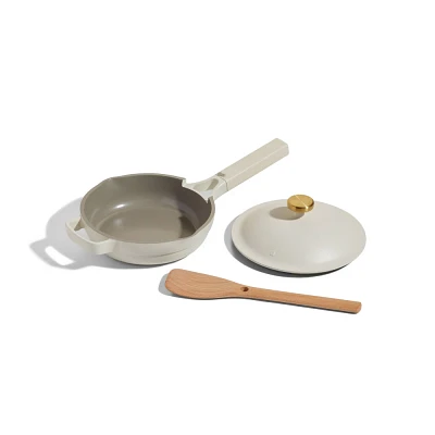 Our Place 3pc Aluminum Ceramic Nonstick Mini Always Pan Set : Hand Wash, Gas & Electric Compatible, 1.2L Capacity