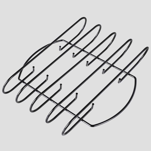 Royal Gourmet 4pc Non-Stick Rib Rack: Iron Construction, Easy Clean, Grill Accessory, No Assembly Required