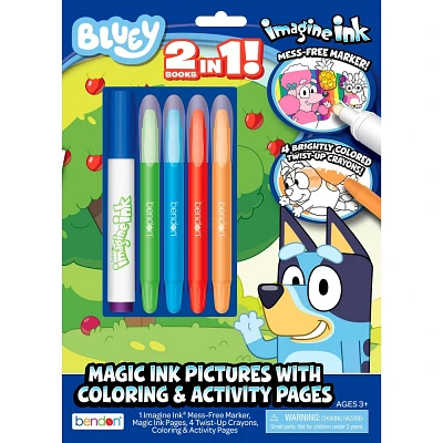 Bluey Imagine Ink 2 Books In One Coloring Book