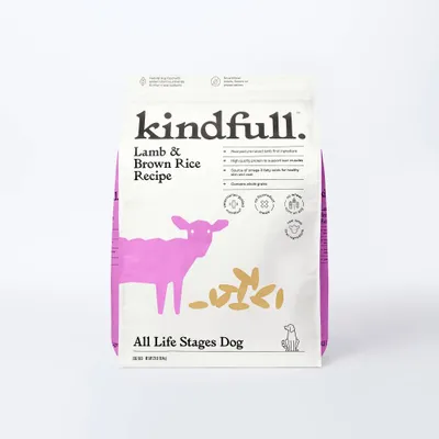 Lamb & Brown Rice Recipe Dry Dog Food - 23lbs - Kindfull