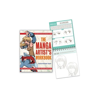 The Manga Artists Workbook - by Christopher Hart (Spiral Bound)