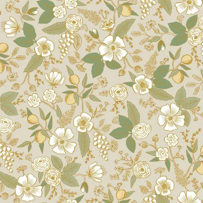 Rifle Paper Co. Colette Linen Peel and Stick Wallpaper