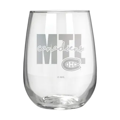 NHL Montreal Canadiens The Vino Stemless 17oz Wine Glass - Clear