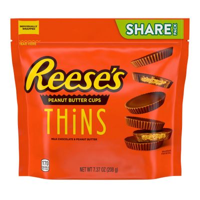 Reeses Thins Peanut Butter Cups Family Size - 12.3oz