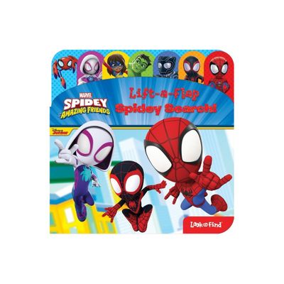 Spidey and His Amazing Friends: Spidey Search! Lift-A-Flap Look and Find - by Pi Kids (Board Book)