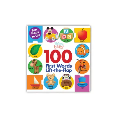 Disney 100 First Words Lift-the-flap - (Hardcover)