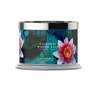 HomeWorx Coastal Water Lily 14oz Candle