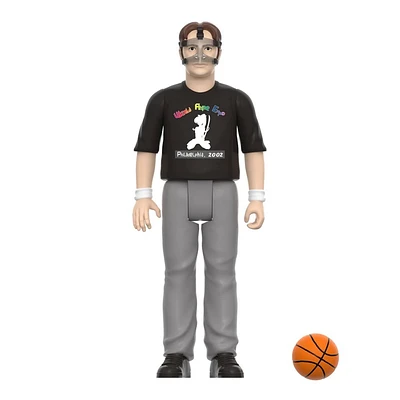 Super 7 ReAction The Office Dwight Schrute with Basketball Figure