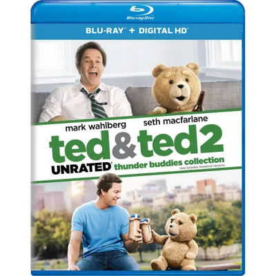 Ted & Ted 2 Unrated Thunder Buddies Collection (Blu-ray + Digital)