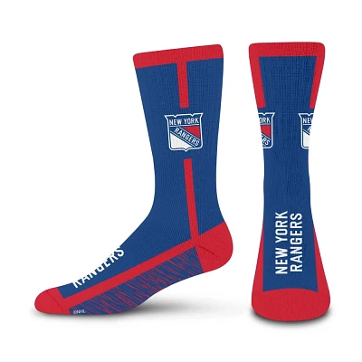 NHL New York Ranger Rie Up Crew Sock - Large