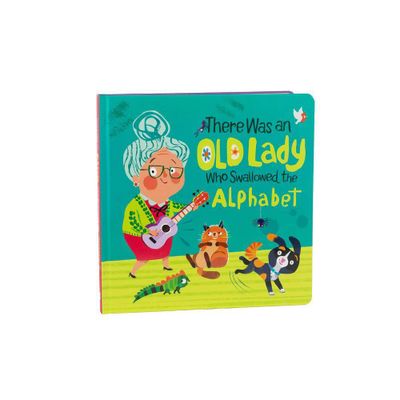There Was an Old Lady Who Swallowed the Alphabet - by Little Grasshopper Books & Beth Taylor & Publications International Ltd (Board Book)