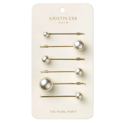 Kristin Ess The Pearl Party Headbands - 6ct