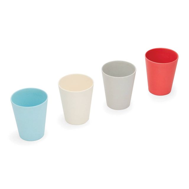 8.5oz 4pk Bamboo Fiber Kids Cups - Red Rover