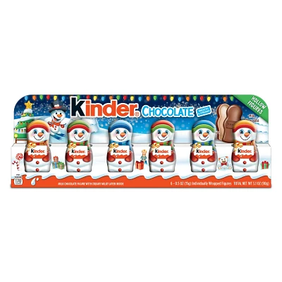 Kinder Joy Christmas Mini Figures Chocolate - 3.1oz/6pk