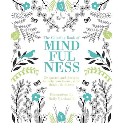 The Coloring Book of Mindfulness: Adult Creative Thinking & Relaxation, 96 Pages, Chronicle Books