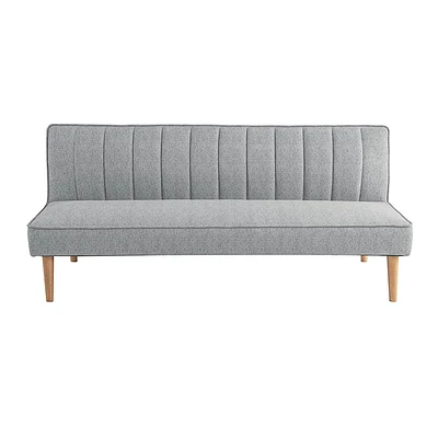 Serta Santiago Convertible Sofa Woven Light Gray