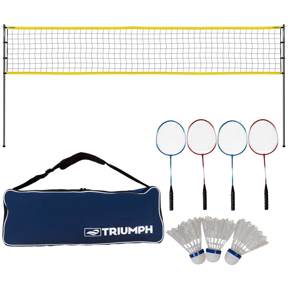 Triumph Sports Competition Badminton Set with Steel Pole