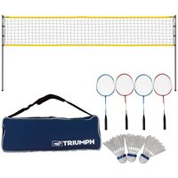 Triumph Sports Competition Badminton Set with Steel Pole