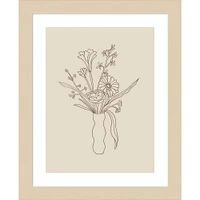 Amanti Art  Floral Study 1 by Kate Aurelia Holloway Wood Framed Wall Art Print: Giclee Lithograph, Hardwood Frame, Botanical