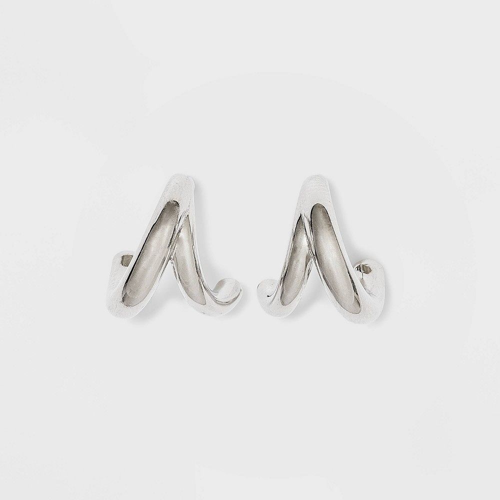 target sterling silver hoop earrings