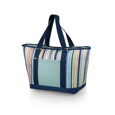 Oniva Topanga 19qt Cooler Tote Bag - Sky Blue with Multi Stripe Pattern