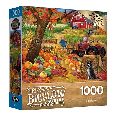 Cra-Z-Art Chris Bigelow 1000 pc Jigsaw Puzzle Fall Harvest