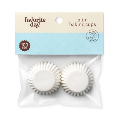 Mini White Baking Cups - 100ct - Favorite Day