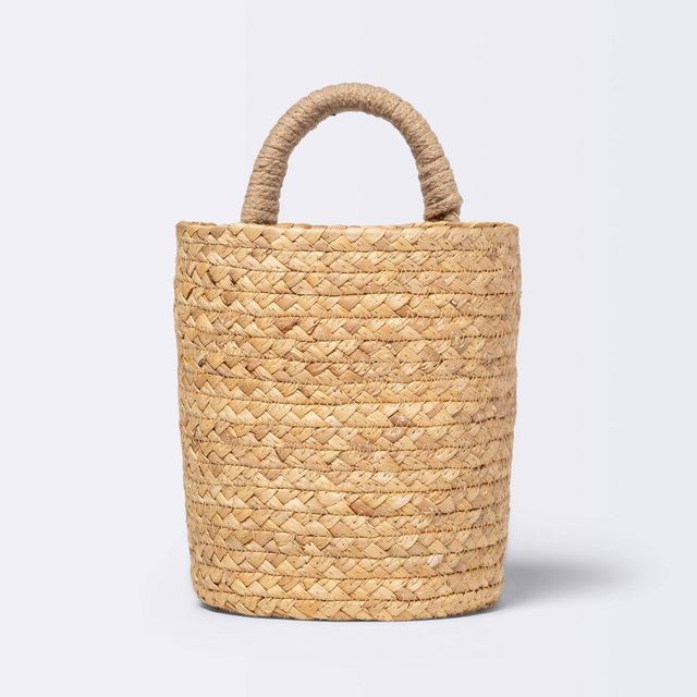 Small Hanging Woven Basket with One Handle - Cloud Island