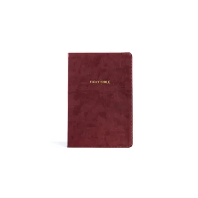 KJV Rainbow Study Bible, Burgundy Leathertouch, Indexed - by Holman Bible Publishers (Leather Bound)