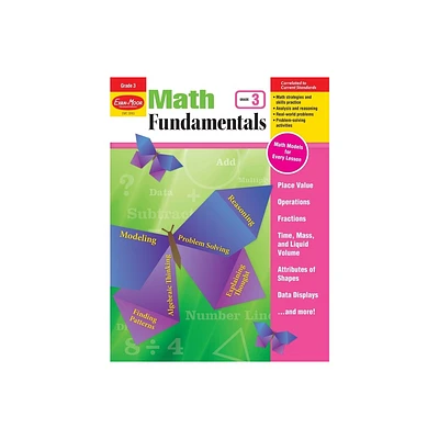 Math Fundamentals, Grade 3 Teacher Resource - by Evan-Moor Educational Publishers (Paperback)