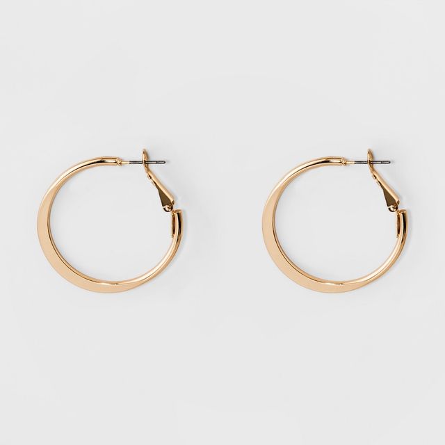 Medium Flat Hoop Earrings