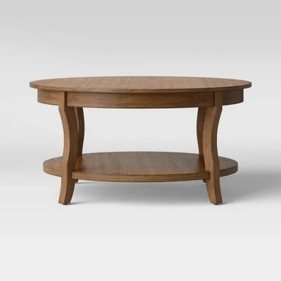 Shelburne Round Coffee Table Natural - Threshold