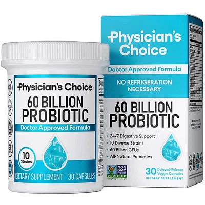 Physicians Choice 60 Billion Probiotic with Prebiotic Capsules