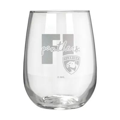 NHL Florida Panthers The Vino Stemless 17oz Wine Glass - Clear