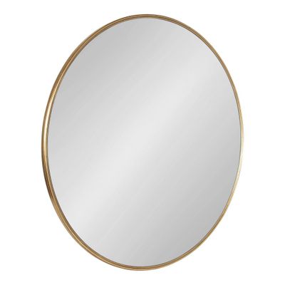 36 x 36 Caskill Round Framed Decorative Wall Mirror Gold - Kate & Laurel All Things Decor