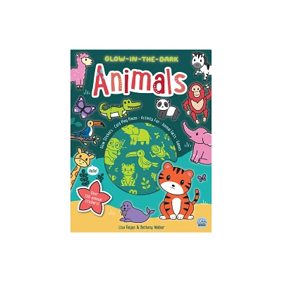 Glow-In-The-Dark Animals Sticker Activity Book - (Glow-In-The-Dark Sticker Activity Books) by Lisa Regan (Paperback)