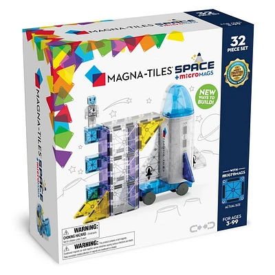 MAGNA-TILES Space: Magnetic Building Sets for Kids, Educational Toy for Creative Thinking, Math, Fine Motor Skills, Engineering