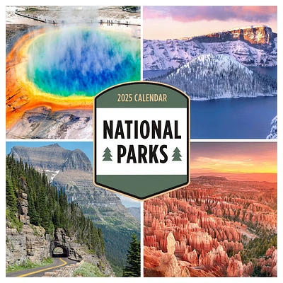 TF Publishing 2025 Wall Calendar 12x12 National Parks