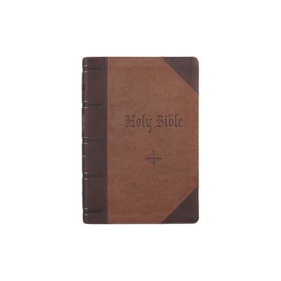 KJV Bible Giant Print Full Size Two-Tone - Large Print (Leather Bound)